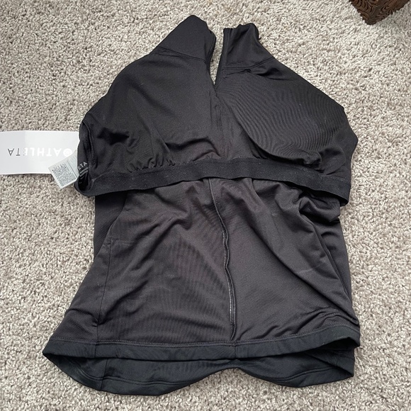 M3 - # 67 New With Tags Athleta Black Crossed Tankini, size Medium - Picture 8 of 9